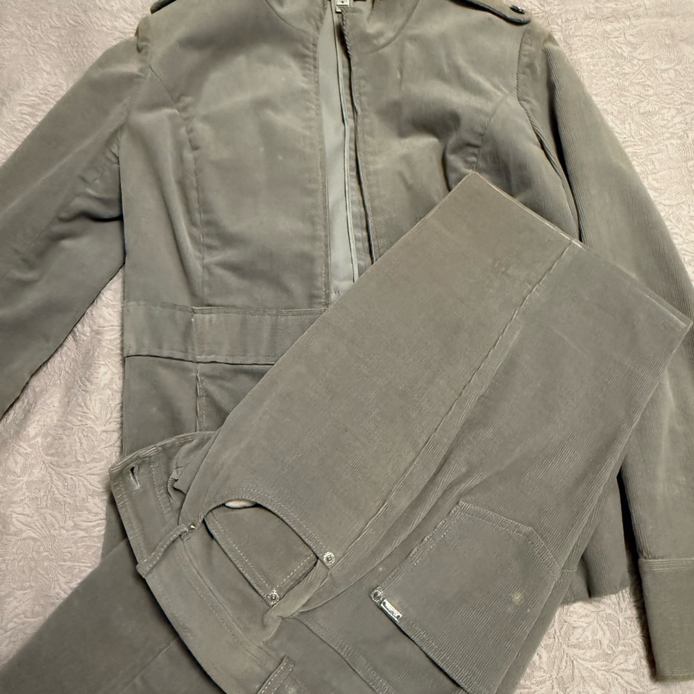 St. John Gray Pants & Jumpsuit Set